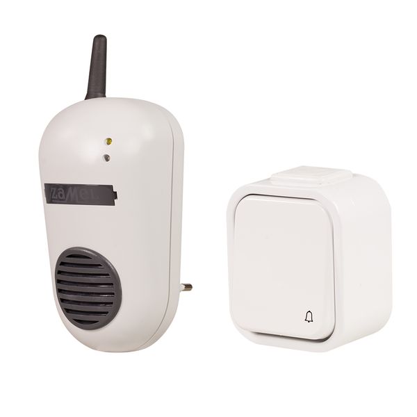 Wireless doorbell with hermetic push button 230V range 150m type: DRS-982H image 2