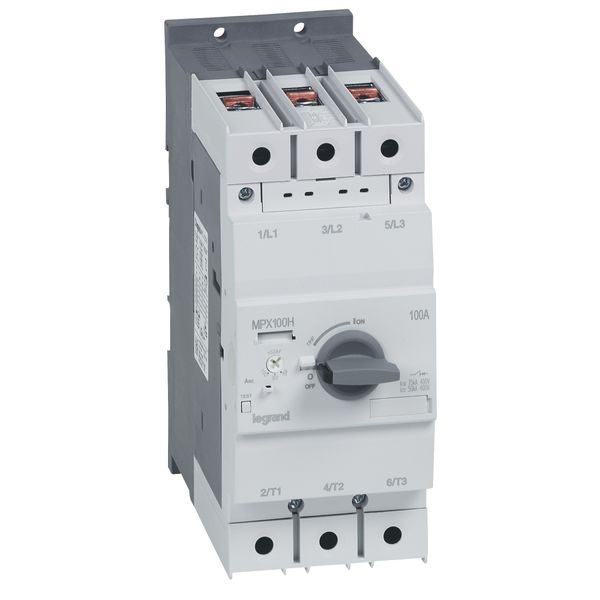 MPCB MPX³ 100H - thermal magnetic - motor protection - 3P - 100 A - 75 kA image 2