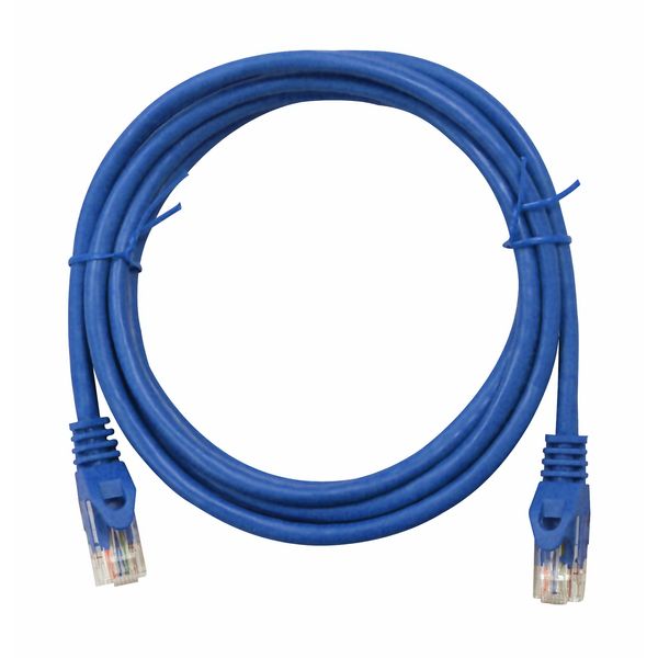 Patchcord RJ45 unshielded, Cat.5e, PVC, blue, 0.5m image 2