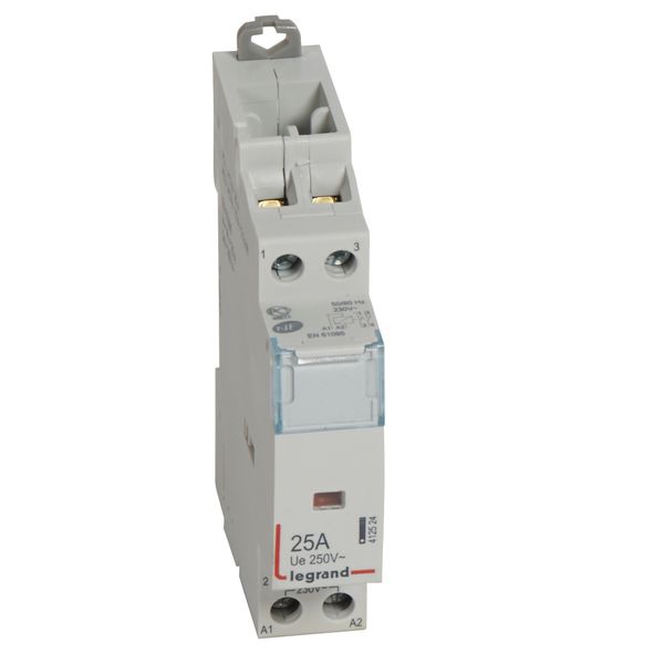Power contactor CX³ - with 230 V~ coll - 2P - 250 V~ - 25 A - 2 N/C image 1