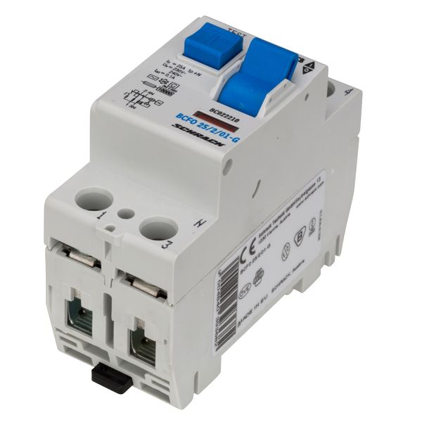Residual current circuit breaker 25A, 2-p, 100mA, type AC,G image 4