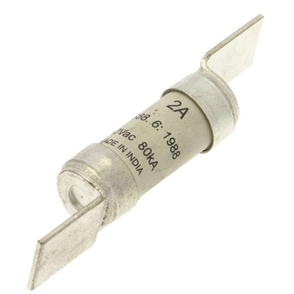 Fuse-link, low voltage, 2 A, AC 550 V, BS88/F2, 14 x 68 mm, gL/gG, BS image 3