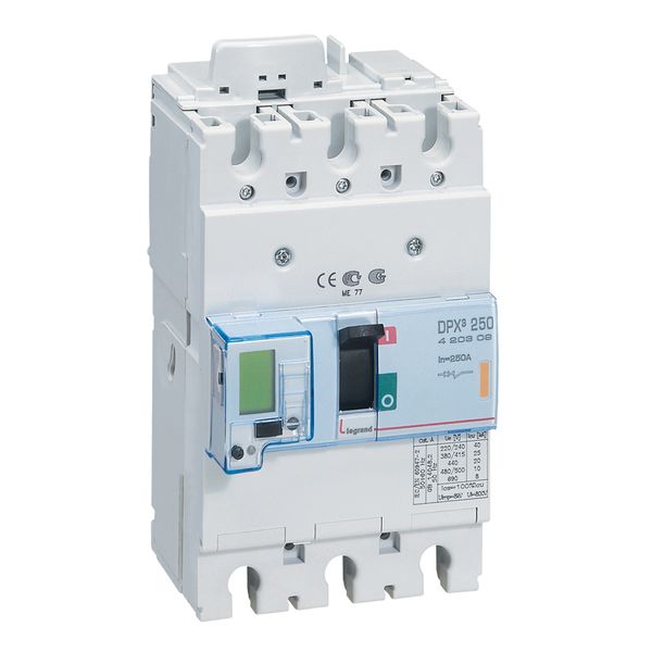 MCCB electronic release - DPX³ 250 - Icu 25 kA - 400 V~ - 3P - 250 A image 3