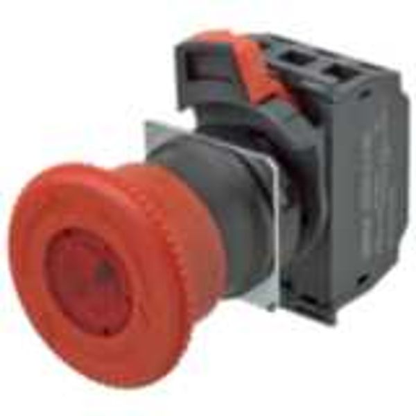 Emergency stop switch, Push-in, 24 VAC/DC illuminated, 40 mm dia, push image 5