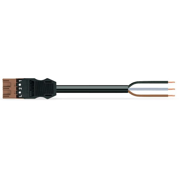 pre-assembled connecting cable Eca Plug/open-ended brown image 3