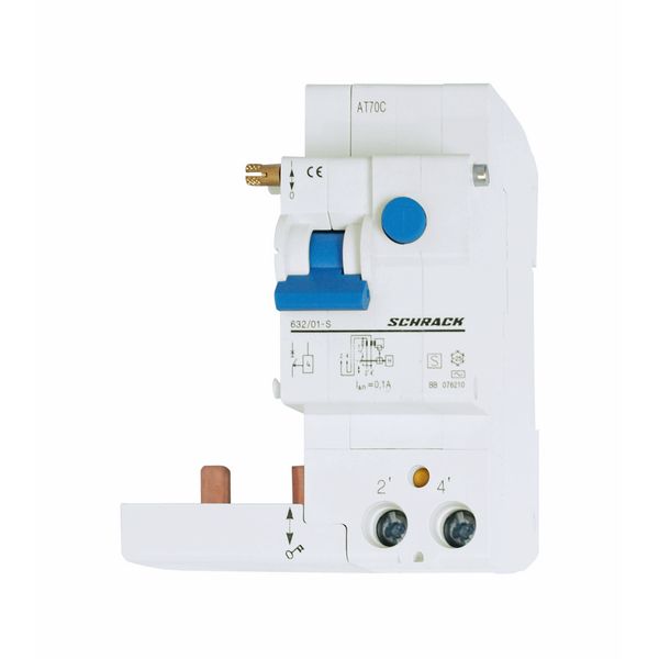 Residual Current Add-on Block 63A, 2-pole, 100mA, type S, AC image 1