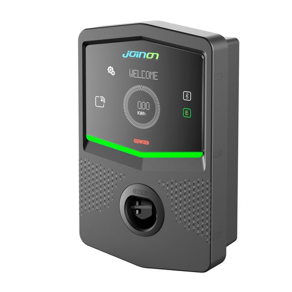 I-CON PREMIUM WALL BOX - WALL-MOUNTING CHARGING STATION - AUTOSTART DLM + BLUETOOTH - TYPE 2 VANDAL PROOF WITH SHUTTER - 11 KW - IP55 image 1
