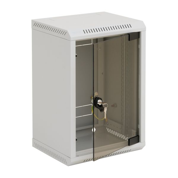 Network Enclosure Wallmount DV,W310xH248xD260,10",4U,RAL7035 image 3