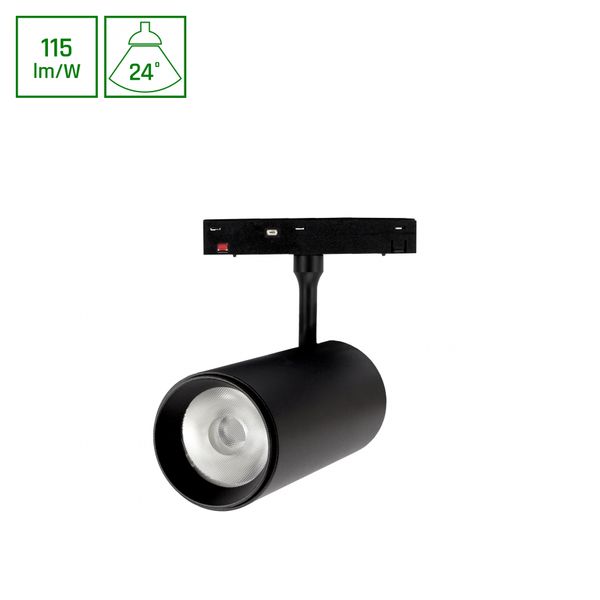 SYSTEM SHIFT BASIC - SPOT L LUMINAIRE  DIRECTIONAL 55X120X180MM 20W 4000K BLACK image 1