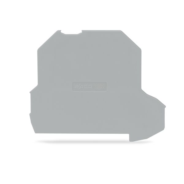 Separator plate oversized upper deck snap-fit type gray image 1