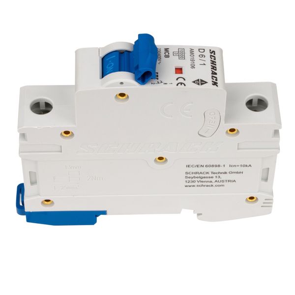 Miniature Circuit Breaker (MCB) AMPARO 10kA, D 6A, 1-pole image 4