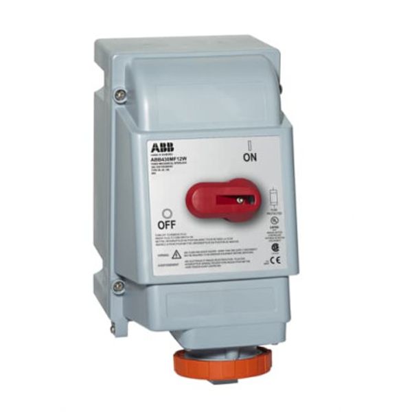 ABB520MI9W Switched interlocked socket outlet UL/CSA image 1