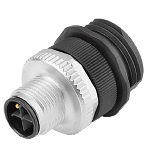 Sensor-actuator adaptor, Number of poles: 4, Coding: S, M12, 630 V image 1