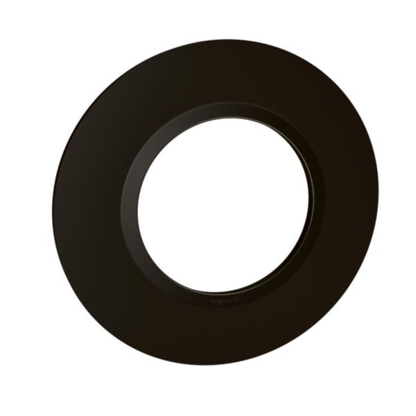 Dooxie round finishing plate 1 post, velvet black finish image 1