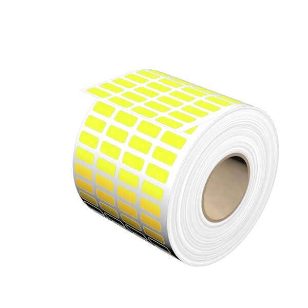 Device marking, Self-adhesive, halogen-free, 16 mm, Polyester, yellow image 1