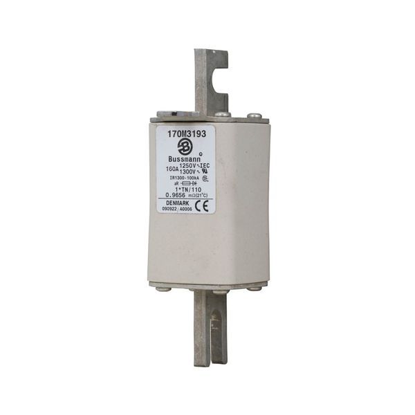 Fuse-link, high speed, 160 A, AC 1250 V, compact size 1, 45 x 58 x 138 mm, aR, DIN, IEC, type T indicator image 12