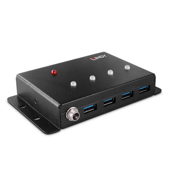 4 Port USB 3.0 Metal Hub 4 additional USB 3.0 ports - perfect for industrial applications image 1