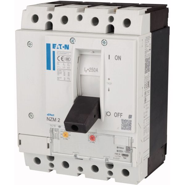 NZM2 PXR10 circuit breaker, 250A, 4p, Screw terminal image 4