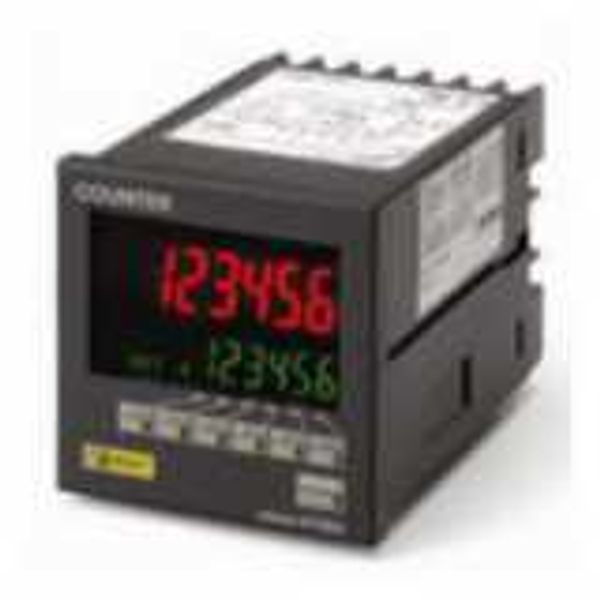 Counter, DIN 72x72 mm, digital, multifunction, preset to 1-stage, SPST image 1