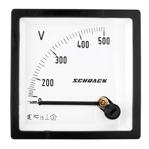 Voltmeter, 48x48mm, 500VDC image 2