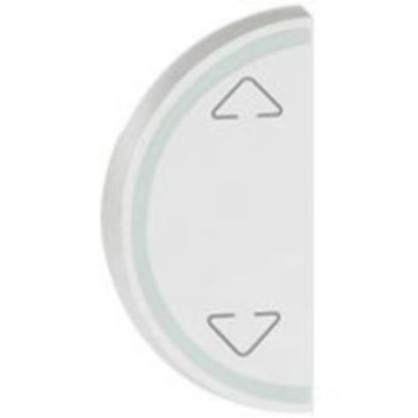 Round key cover Arteor BUS/SCS - Up/Down symbol - 1 module - white image 1