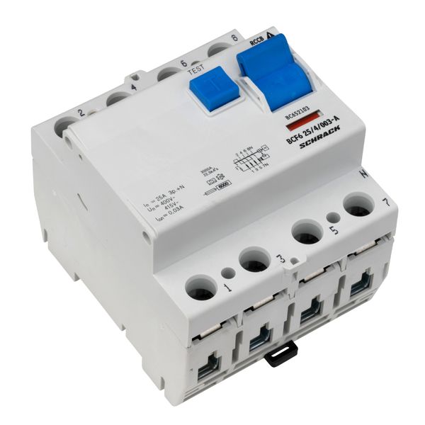 Residual current circuit breaker 25A, 4-p, 30mA,type A,6kA image 6