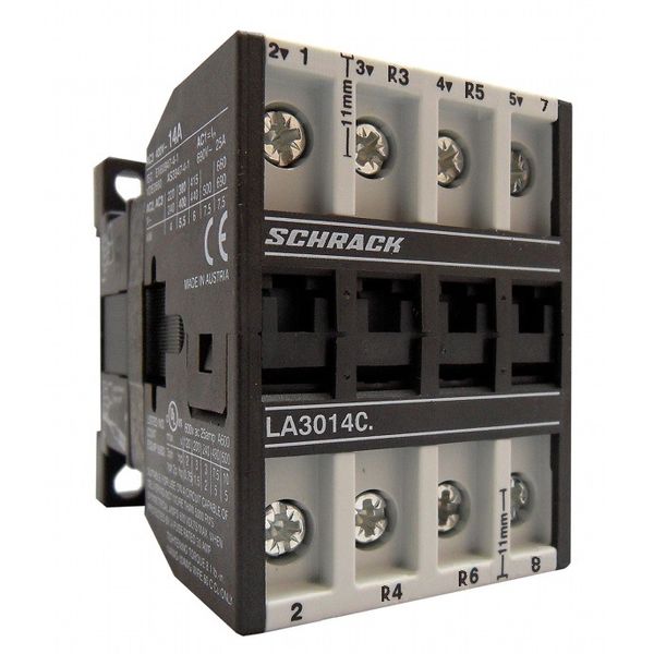 Contactor, 5.5kW, 14A AC3, 25A AC1, 2NO + 2NC, 230VAC image 1