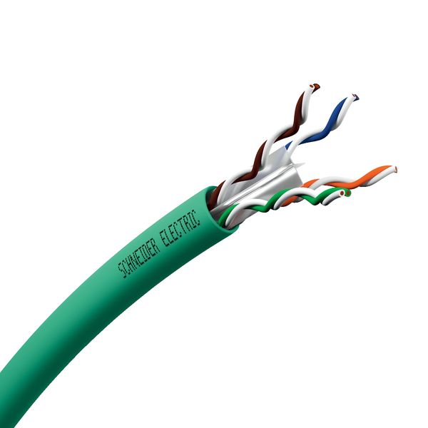 Copper LAN cable, Actassi, U/UTP, 4P, Cat6, Euroclass D, 250MHz, AWG 24, LSZH, 305m image 2