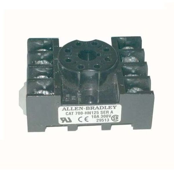 Allen-Bradley, Tube Base Socket, Panel or DIN Rail Mount, Screw, 11-Pin image 1