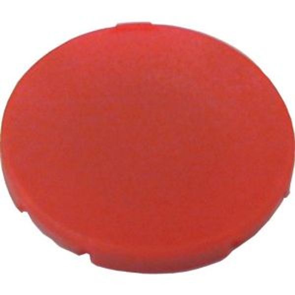 Button plate, flat red, blank image 2