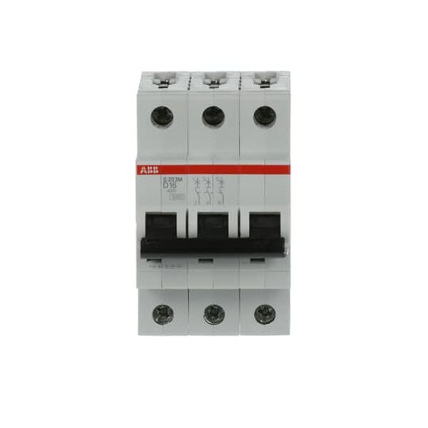 S203M-D16 Miniature Circuit Breaker - 3P - D - 16 A image 3