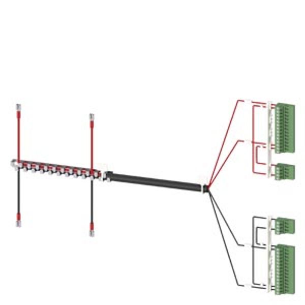 Accessory for 3KC8 power supply cable for lower connection 2-pole image 1