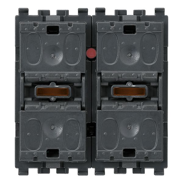 Two rocker push buttons+SLAVE actuator image 1
