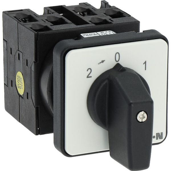 Universal control switches, T0, 20 A, flush mounting, 3 contact unit(s), Contacts: 6, 45 °, momentary/maintained, With 0 (Off) position, With spring-r image 9