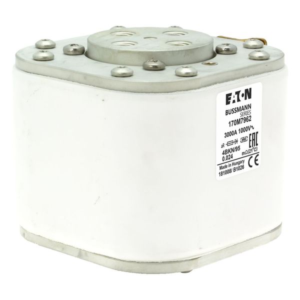 Fuse-link, high speed, 3000 A, AC 800 V, size 4, 146 x 105 x 90 mm, aR, IEC, single indicator image 15