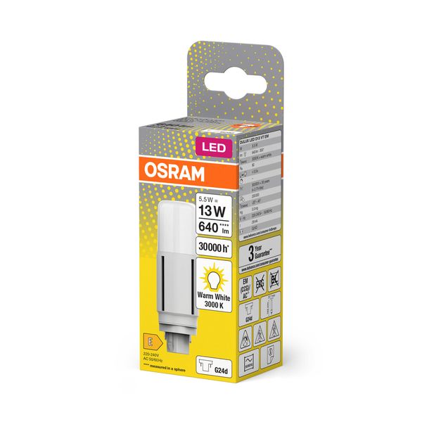 OSRAM DULUX LED D VT EM & AC MAINS 5.5W 830 G24D image 10