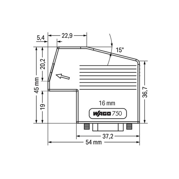 INTERBUS fieldbus connector (OUT) with D-sub male connector 9-pole lig image 7