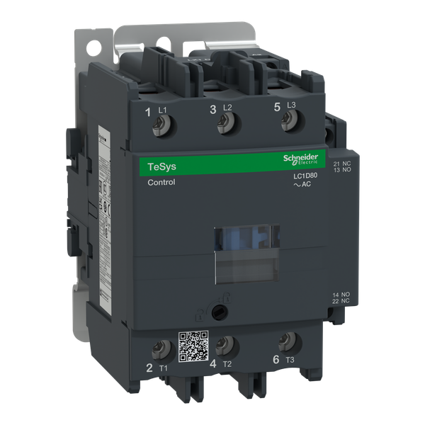 TeSys Deca contactor, 3P(3NO), AC-3/AC-3e, 440V, 80 A, 230V AC 50/60 Hz coil image 5