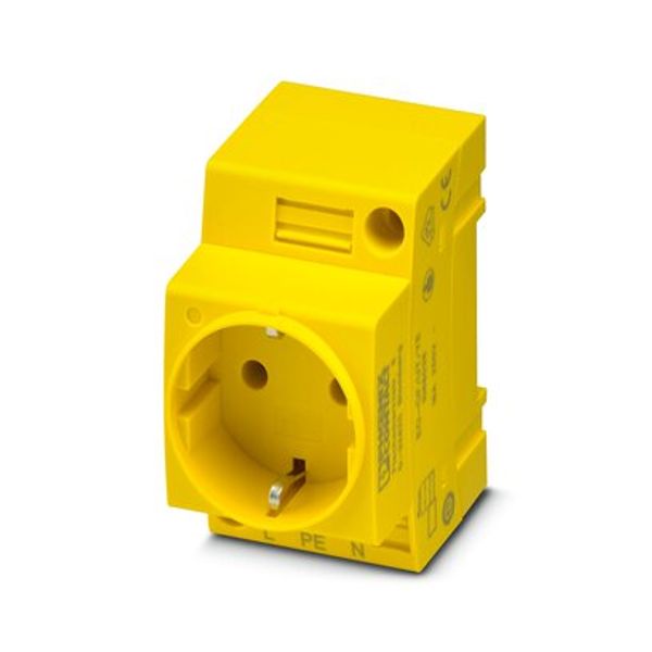 Socket outlet for distribution board Phoenix Contact EO-CF/UT/YE  250V 16A AC image 1