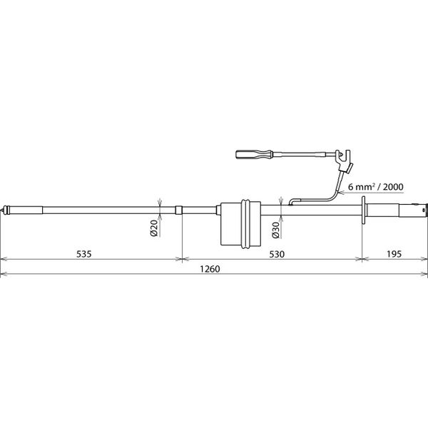 PHE/G I d.c. voltage detector f. switch- gears, test prod w. pos. pole image 2