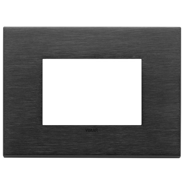 Plate 3M metal brushed black image 1