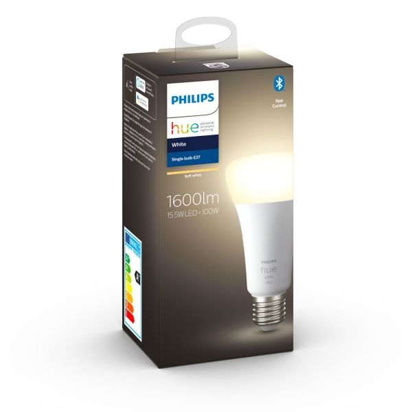 HUE WHITE LED bulb A67 15.5W/100W E27 2700K 1600lm Dim image 1