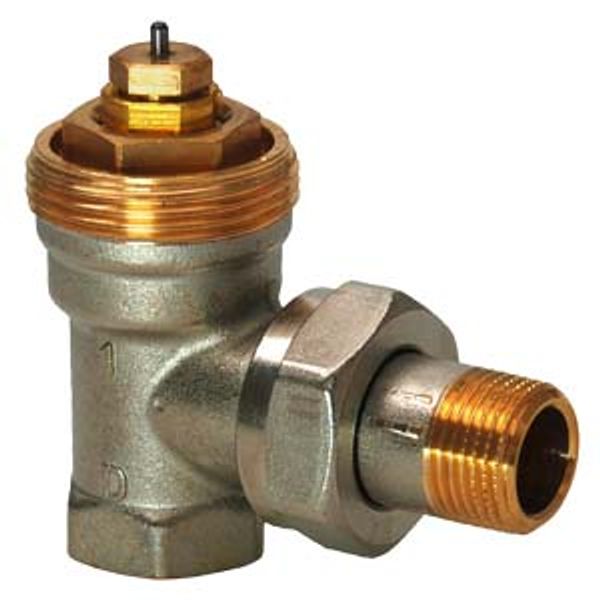 VEN210 - Angle radiator valve, NF, 2-pipe system, PN10, DN10, kvs 0.09...0.63 image 1