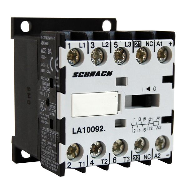 Mini Contactor 3NO + 1NC, 20A, 24 VDC image 1