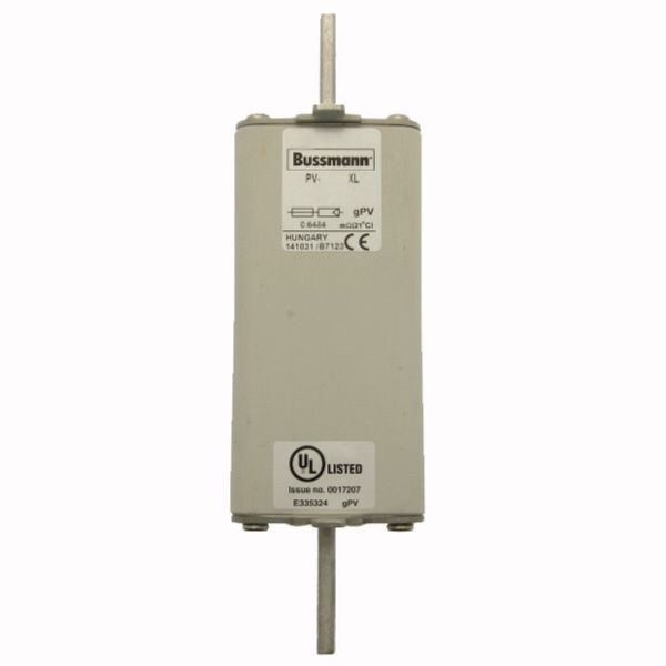 Fuse-link, high speed, 500 A, DC 1500 V, 3L, 75 x 205 mm, gPV, IEC, UL, with indicator, bolted contacts image 1