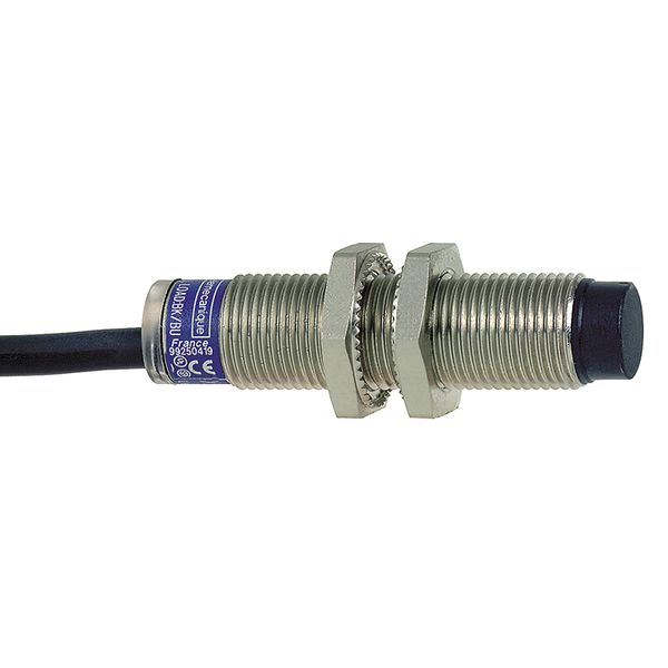 Inductive proximity sensors XS, inductive sensor XS6 M12, L54mm, brass, Sn7mm, 12...48 VDC, cable 5 m image 1