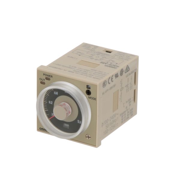 Timer, plug-in, 8-pin, 1/16DIN (48 x 48 mm), on/flicker-on/flicker-off image 2