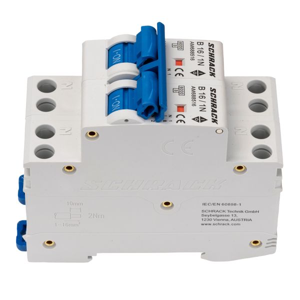Miniature Circuit Breaker (MCB) AMPARO 6kA, B 16A, 2P+2N image 7