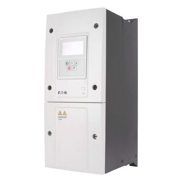 Variable frequency drive, 400 V AC, 3-phase, 24 A, 11 kW, IP55/NEMA 12, Radio interference suppression filter, OLED display image 3