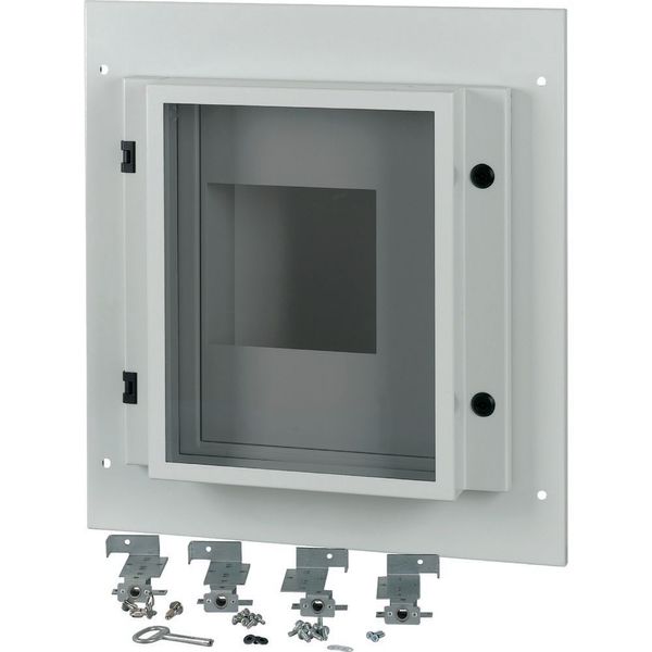 Front plate, NZM4, 4p, withdrawable + remote operator, W=600mm, IP55, grey image 6